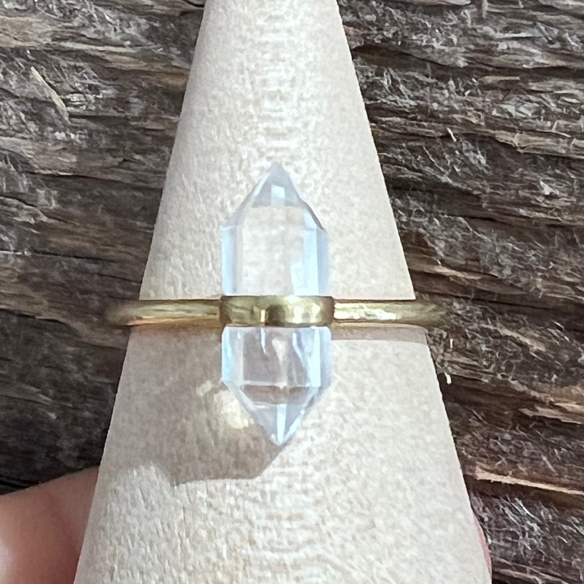 Quartz & Canary Clarity Ring (Clear Quartz & Citrine options)