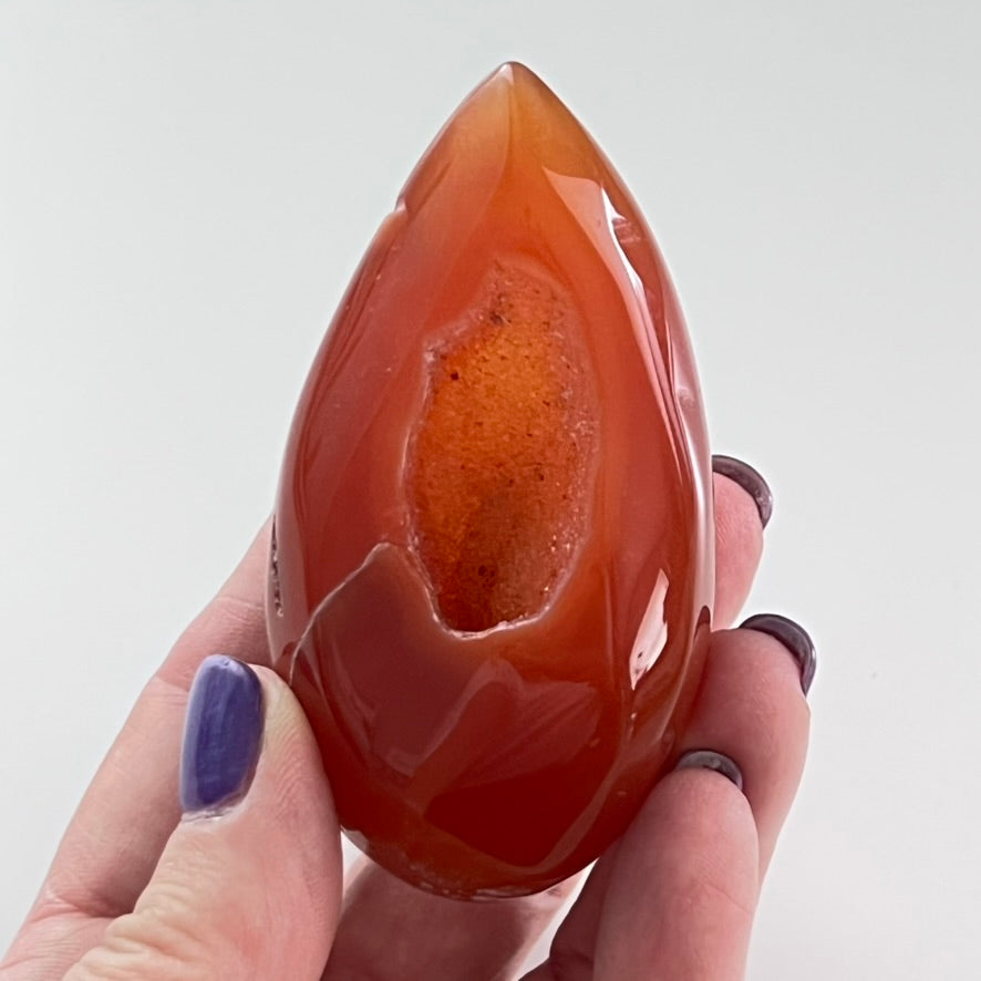 Carnelian Druzy Egg (Options)
