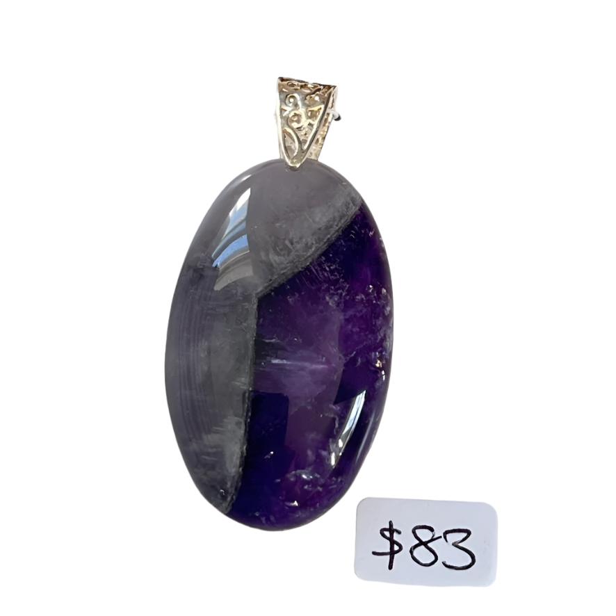 Pendant - Amethyst (Chevron)