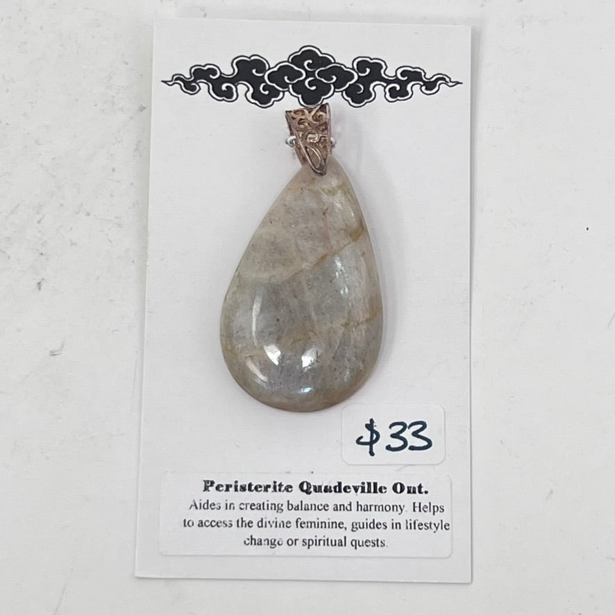 Pendant - Peristerite (Moonstone variety)
