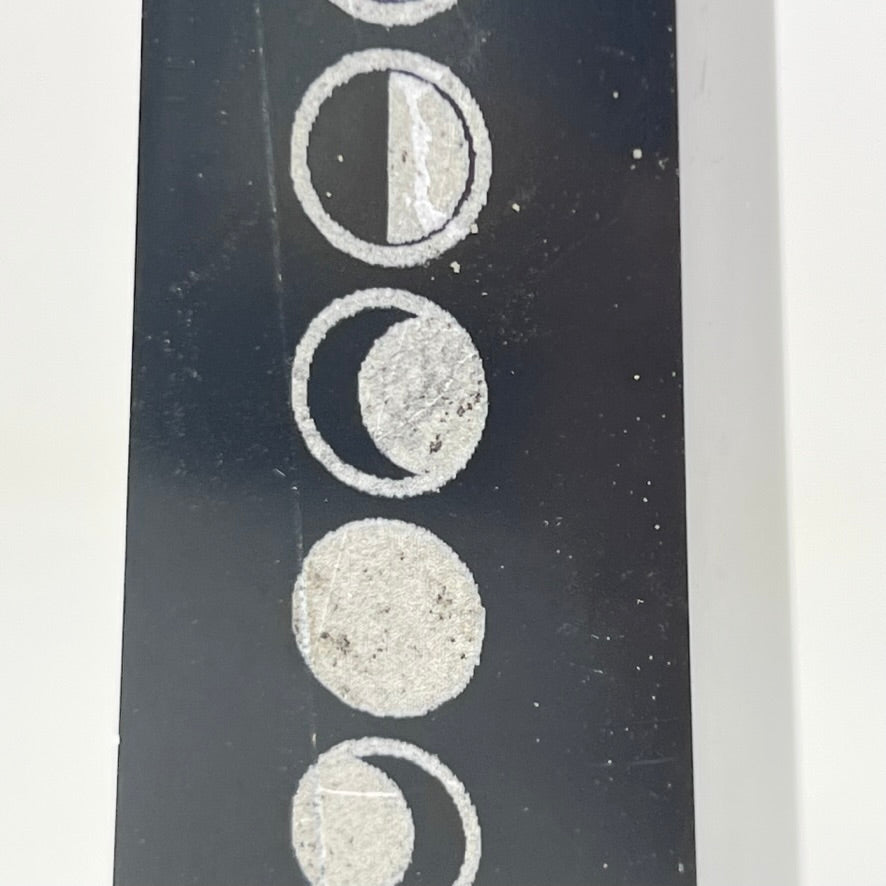 Black Onyx Obelisk with Moon Phases