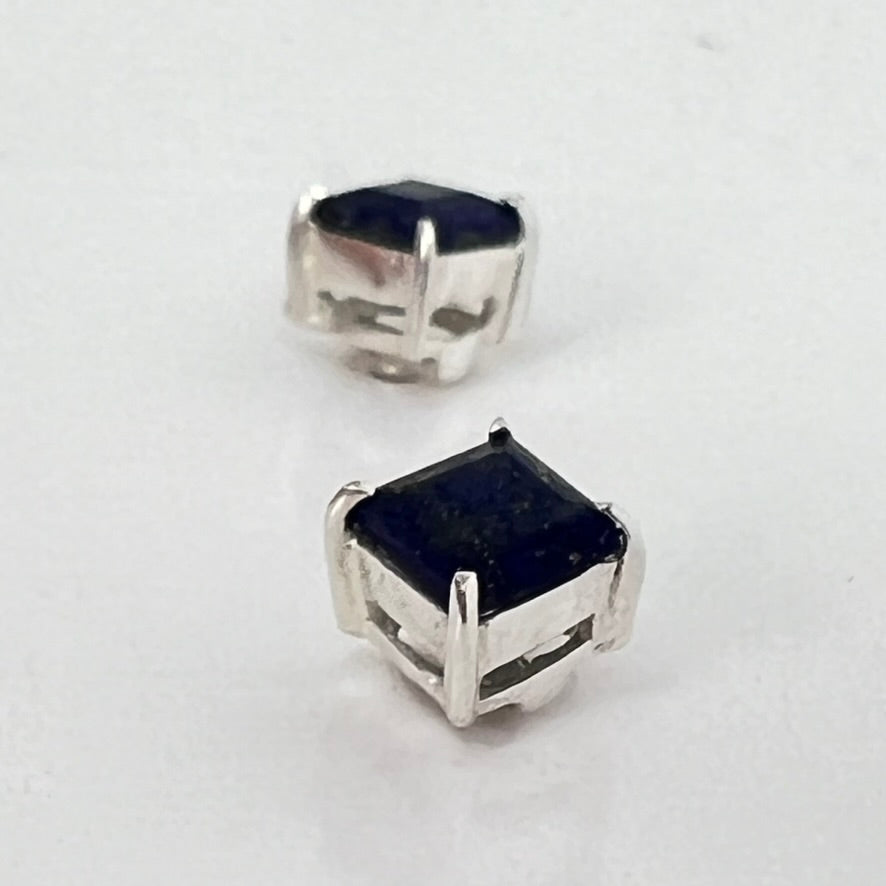 Earrings - Lapis Lazuli (square)