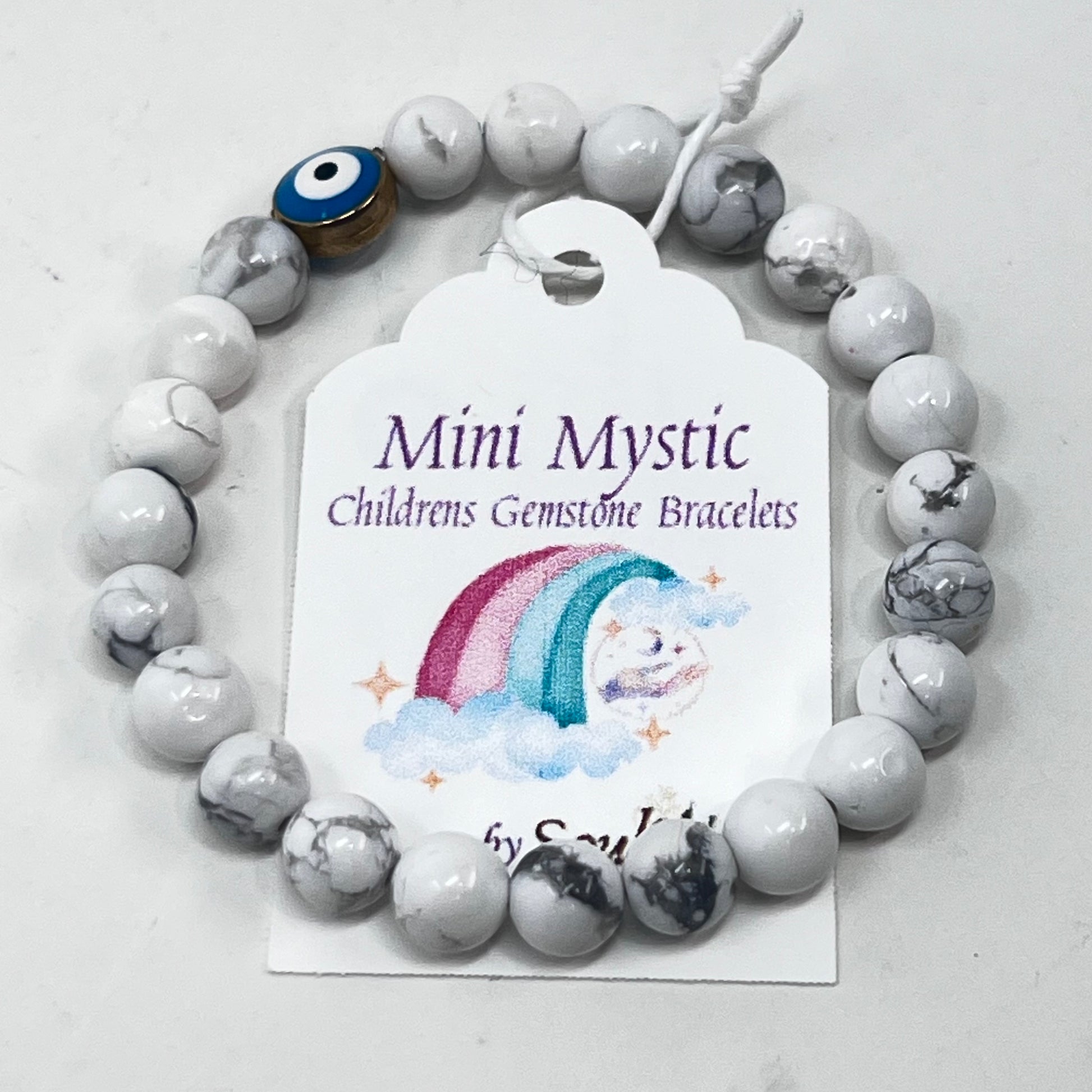 Bracelet Mini Mystic by SoulSkin - HOWLITE PROTECTIVE EYE