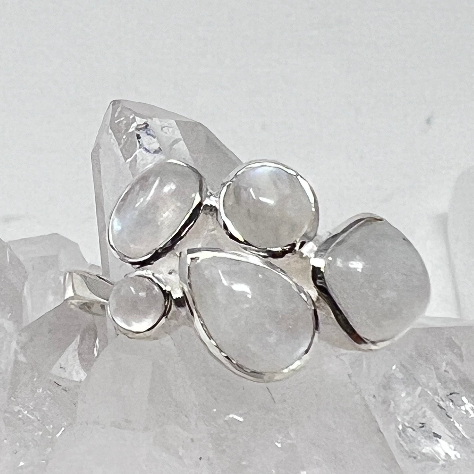 Ring - Rainbow Moonstone Size 8 & 9