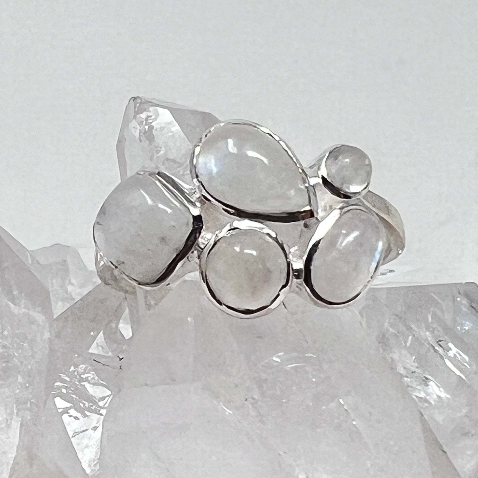 Ring - Rainbow Moonstone Size 8 & 9