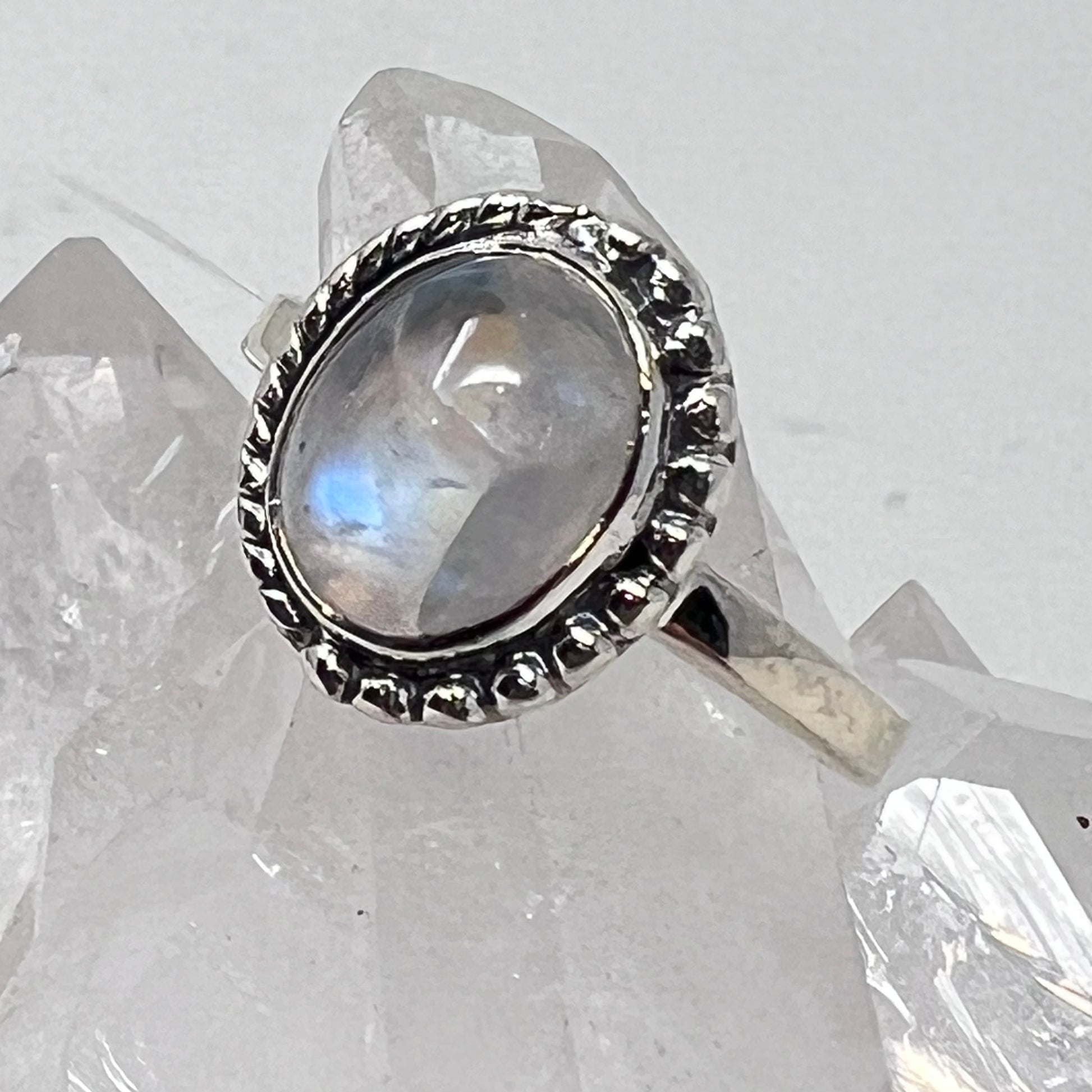 Ring - Rainbow Moonstone - Size 8
