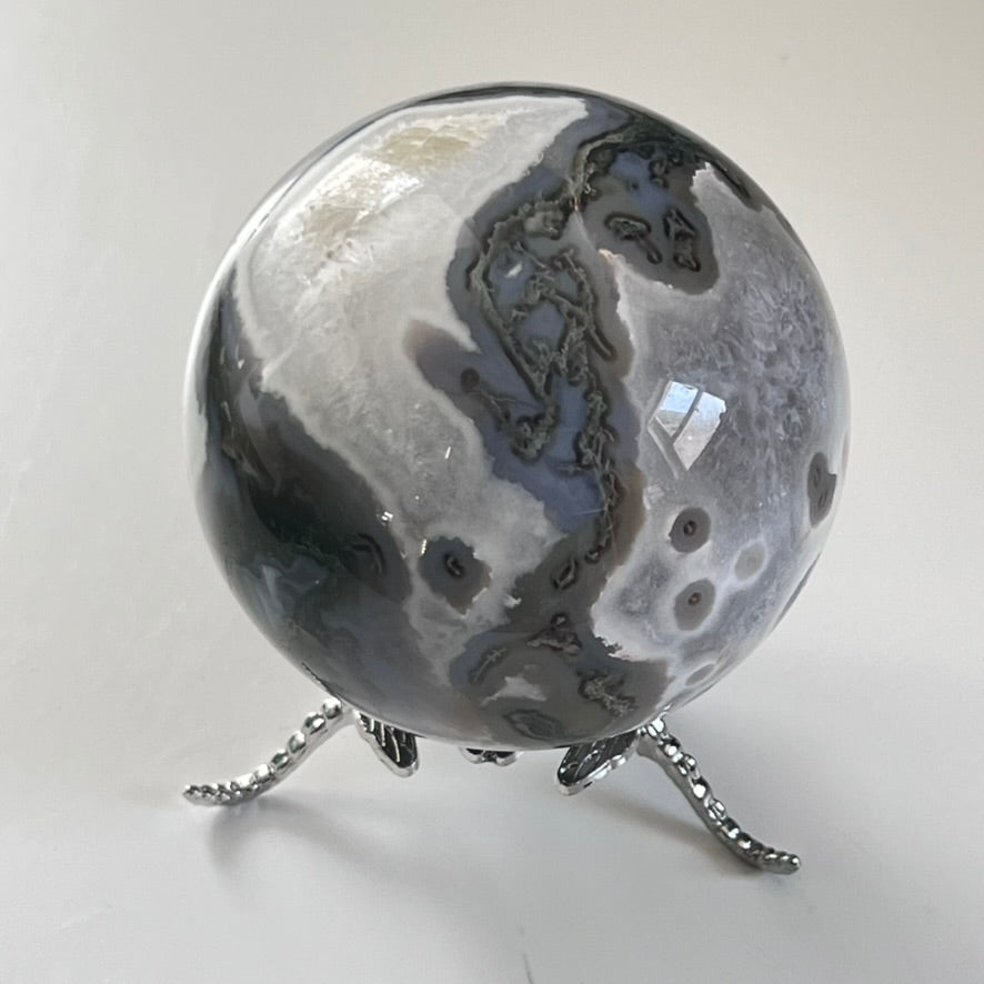 Sphere - Moss Agate - $77