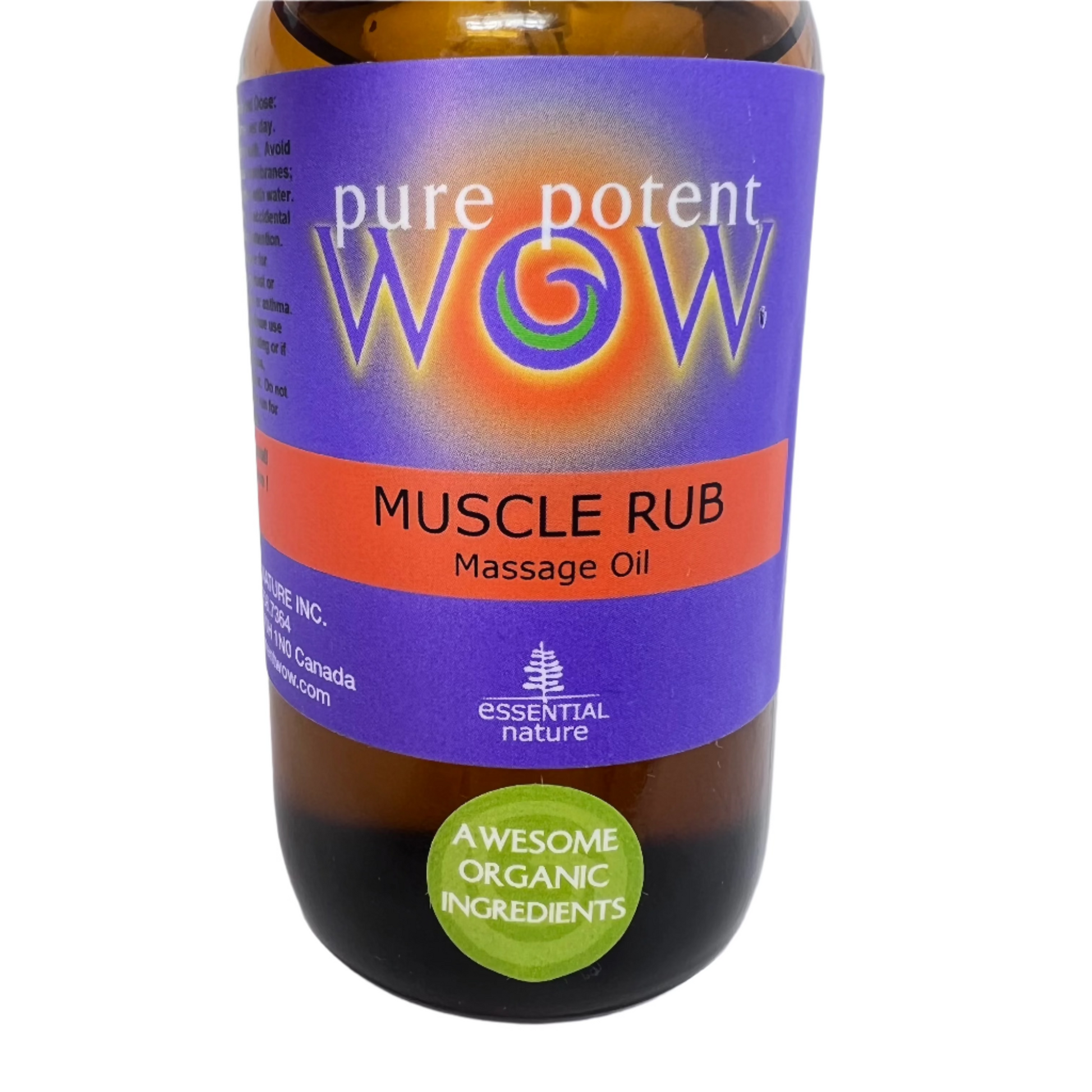 Muscle Rub Massage Oil 120ml (Certified Organic)