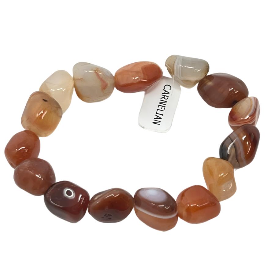 Bracelet - Carnelian (Tumbled Stone)