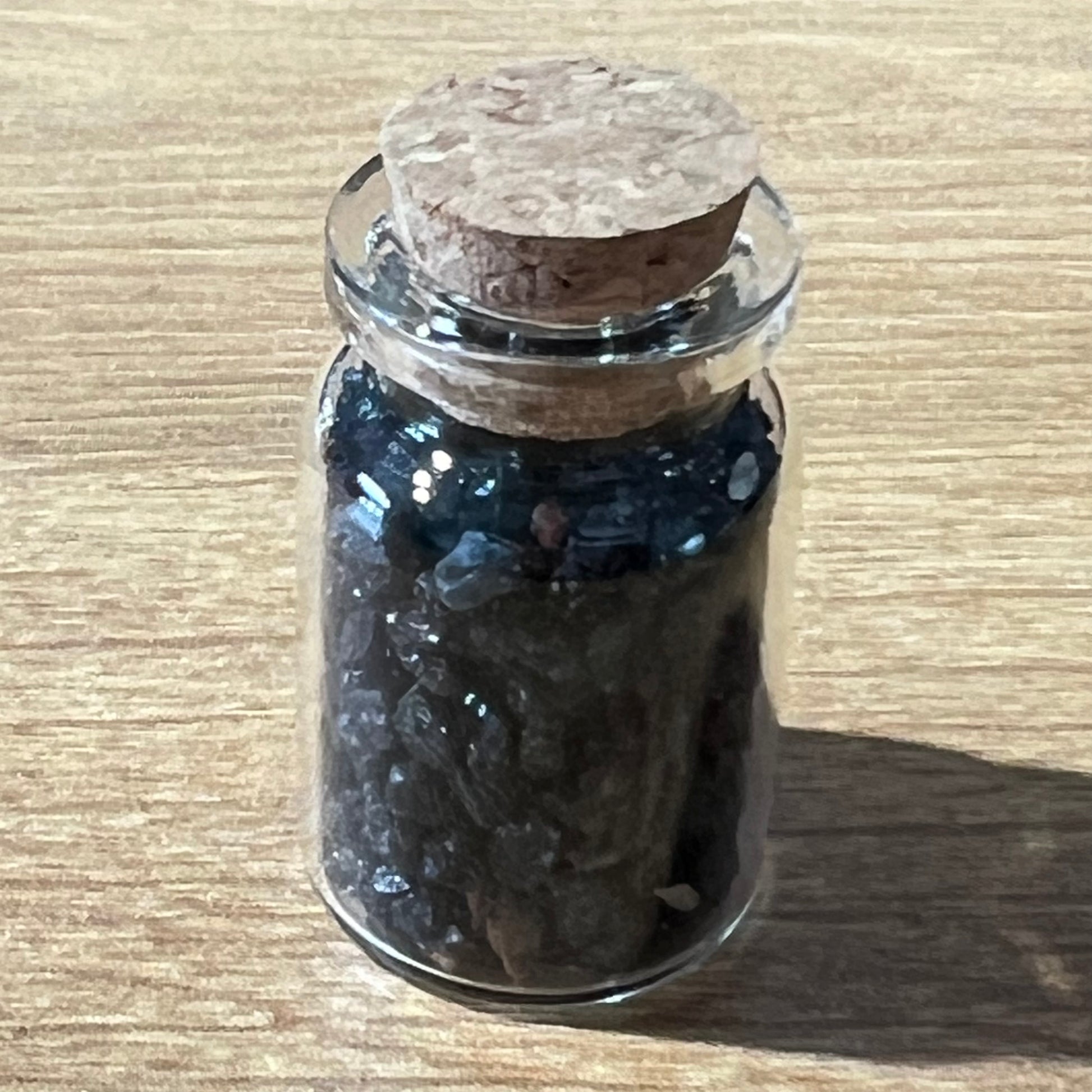 Crystal Chips - Black Tourmaline (In Glass Vial)