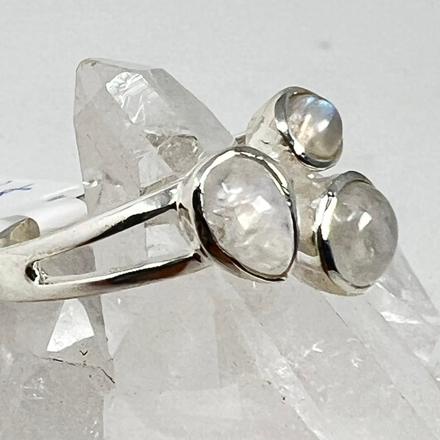 Ring - Rainbow Moonstone Size 10