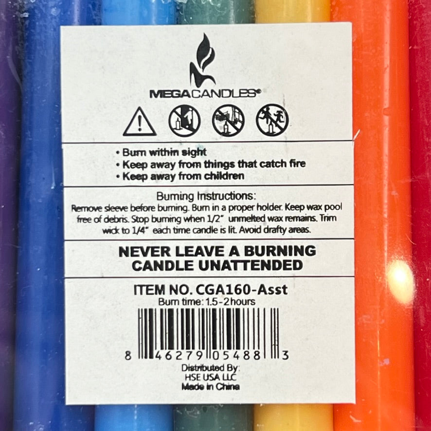 Ritual Chakra Candle 4" (Pack of 14)