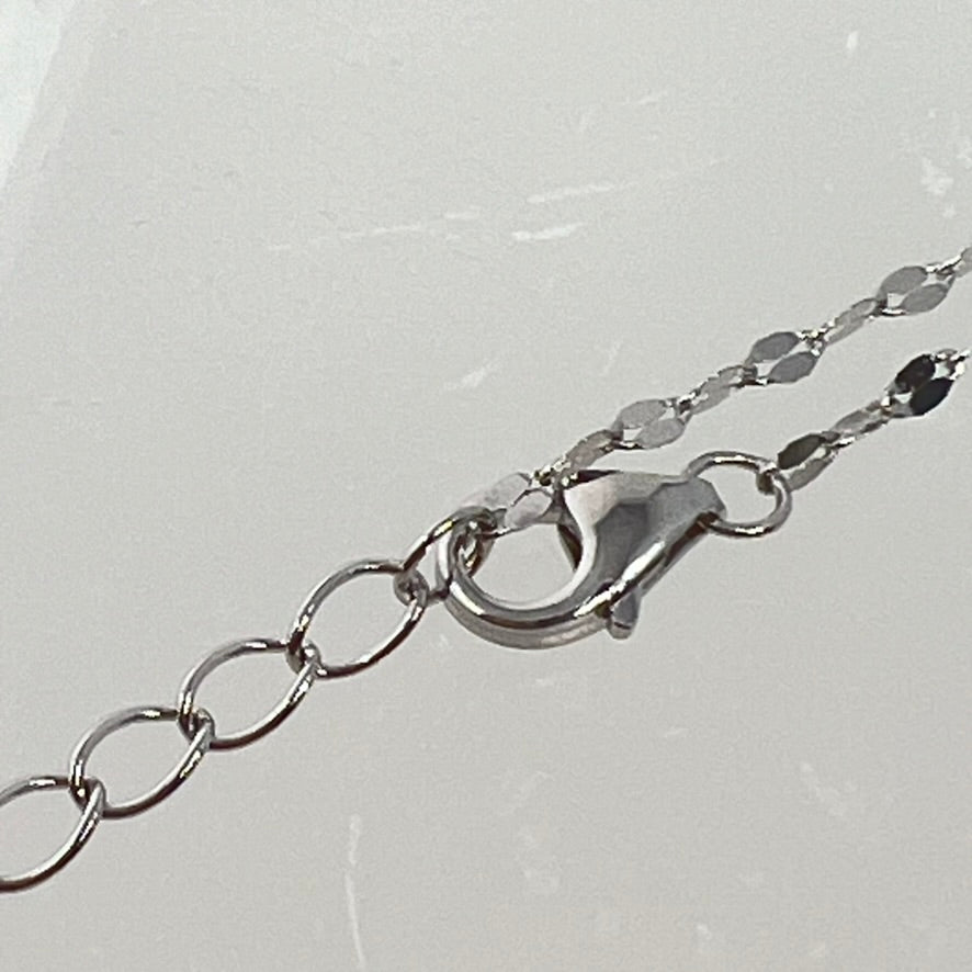 Quartz & Canary Mini Hamsa Necklace | Sterling Silver