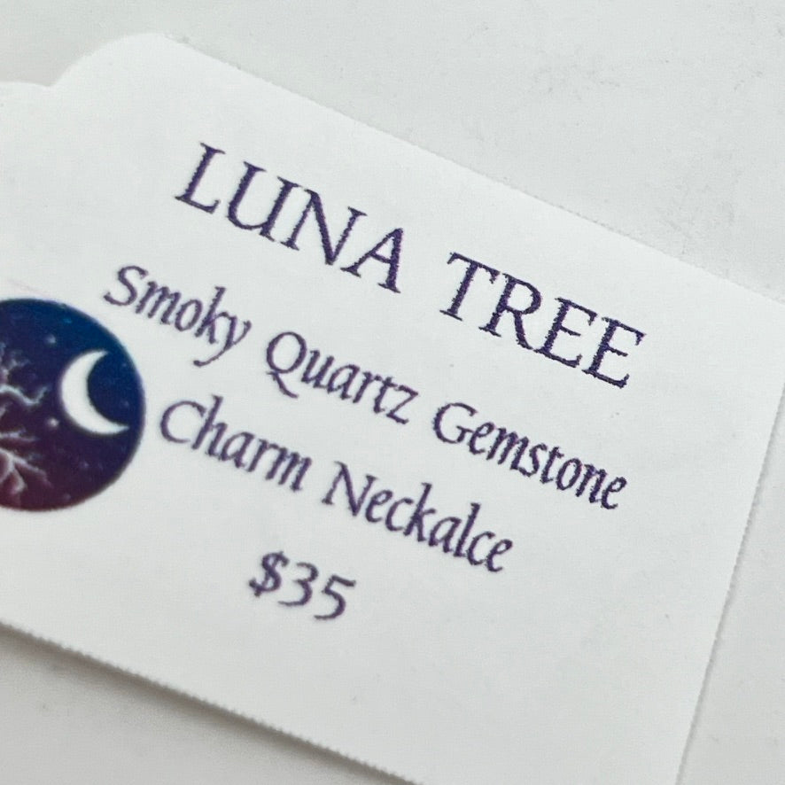 Necklace by SoulSkin - LUNA TREE - Smoky Qtz