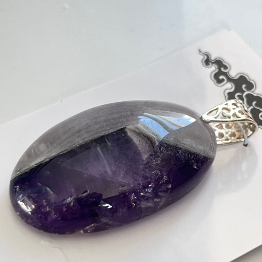 Pendant - Amethyst (Chevron)
