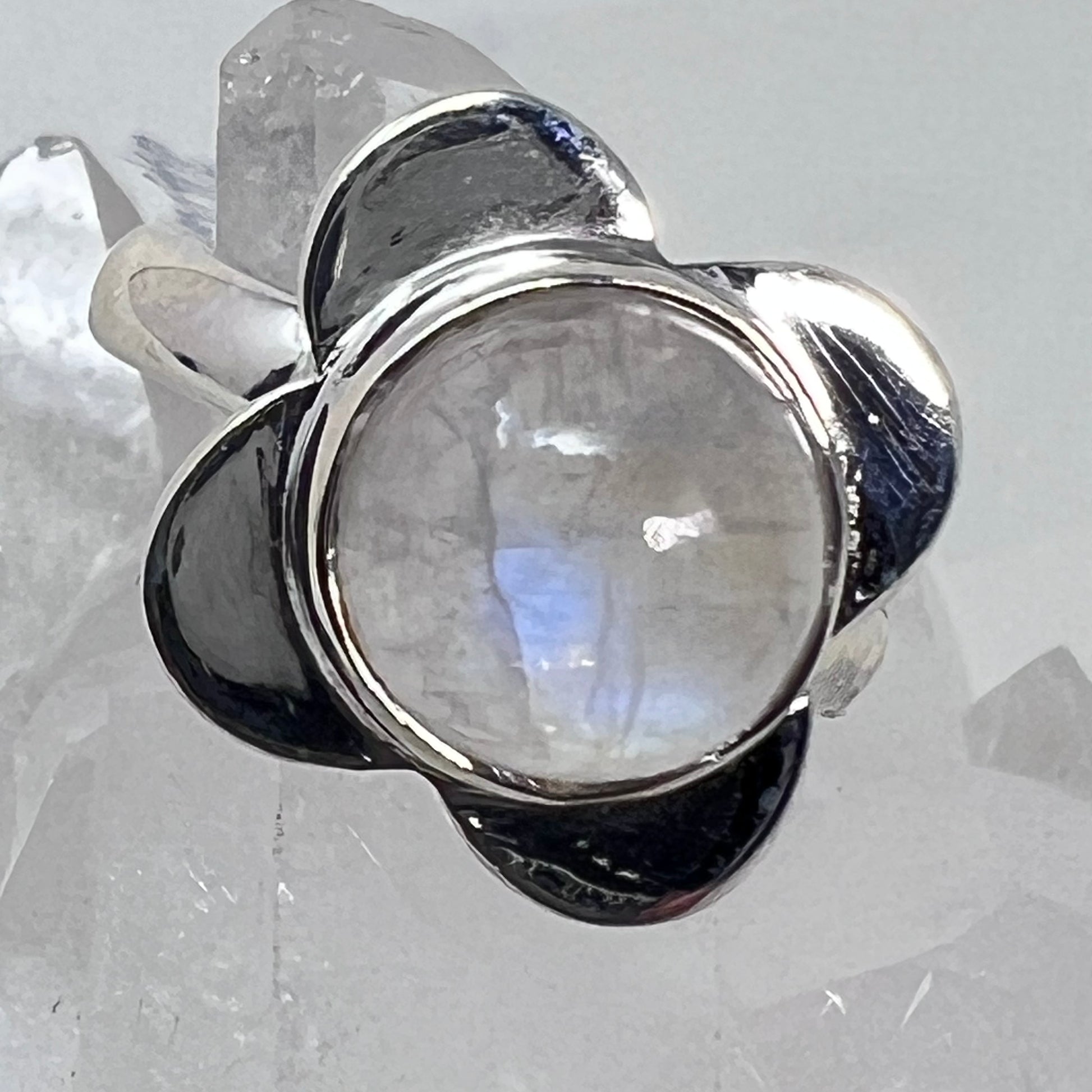 Ring - Rainbow Moonstone - Size 5