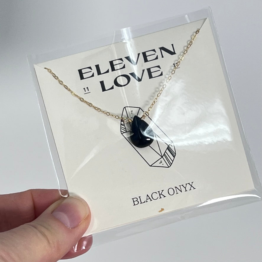 Black Onyx Necklace by Eleven Love