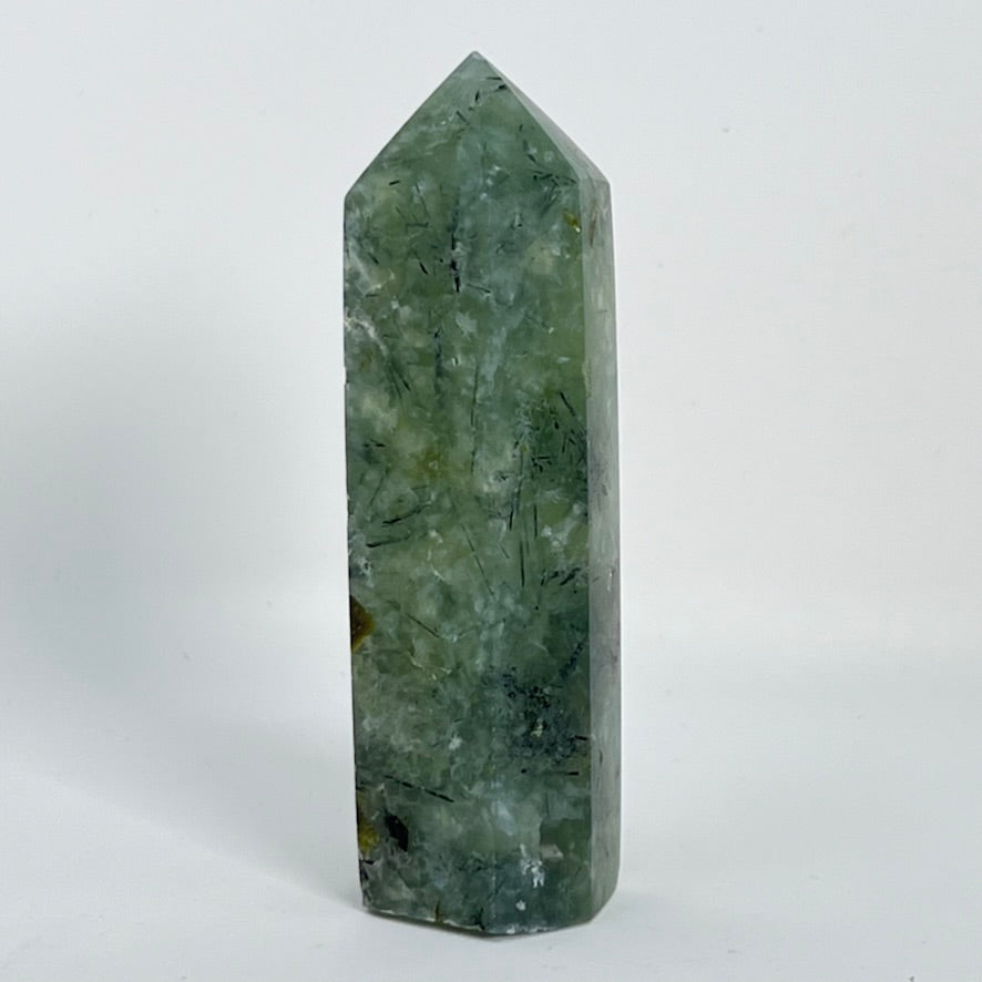 Prehnite (with Tourmaline) - Tower