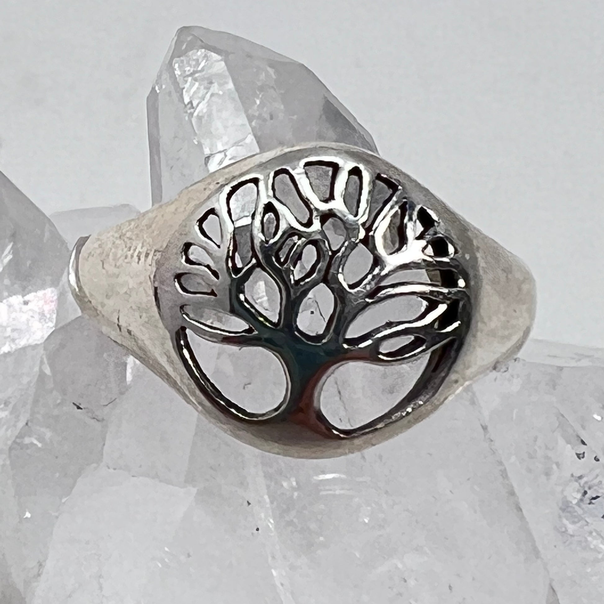 Ring - Tree of Life - (Size 6) (Solid Silver on the side)