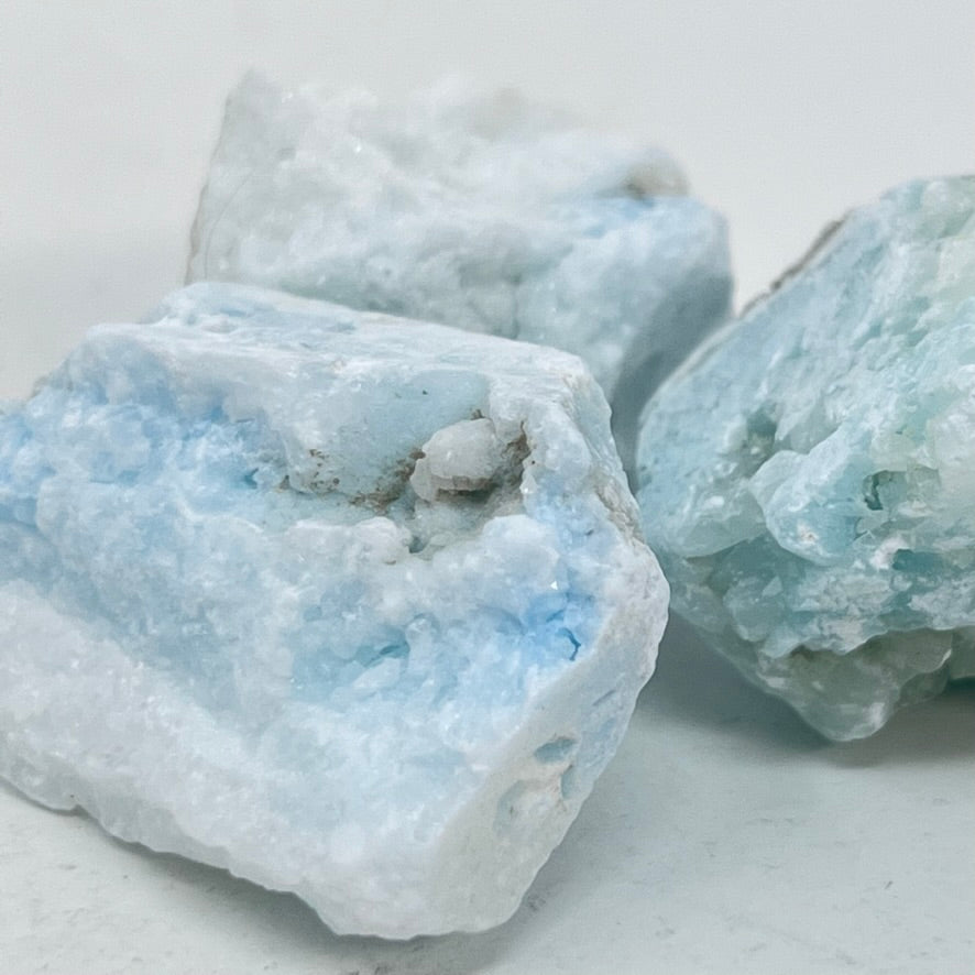 Blue Aragonite (treated) - Rough