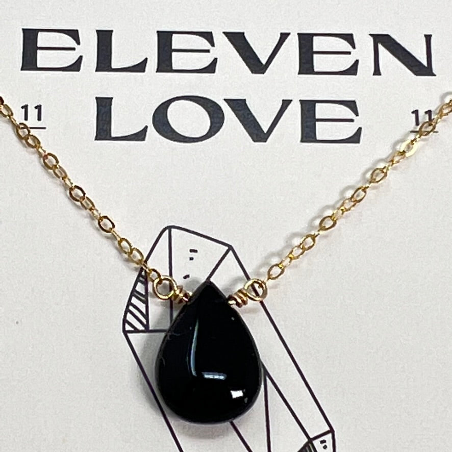 Black Onyx Necklace by Eleven Love