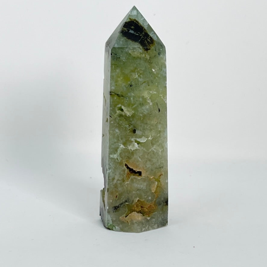 Prehnite (with Tourmaline) - Tower