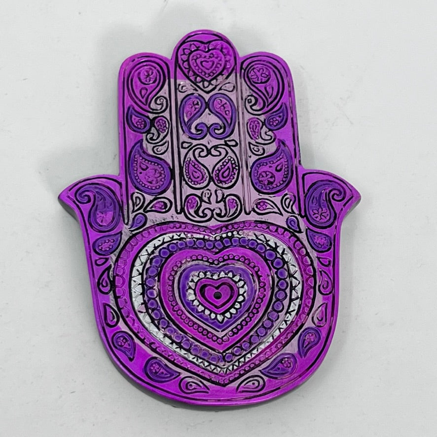 Hamsa Hand Incense Holder (Pink)