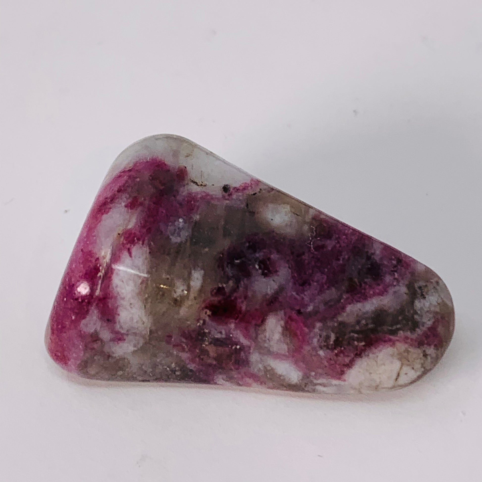 Pink Tourmaline in Matrix - Tumbled