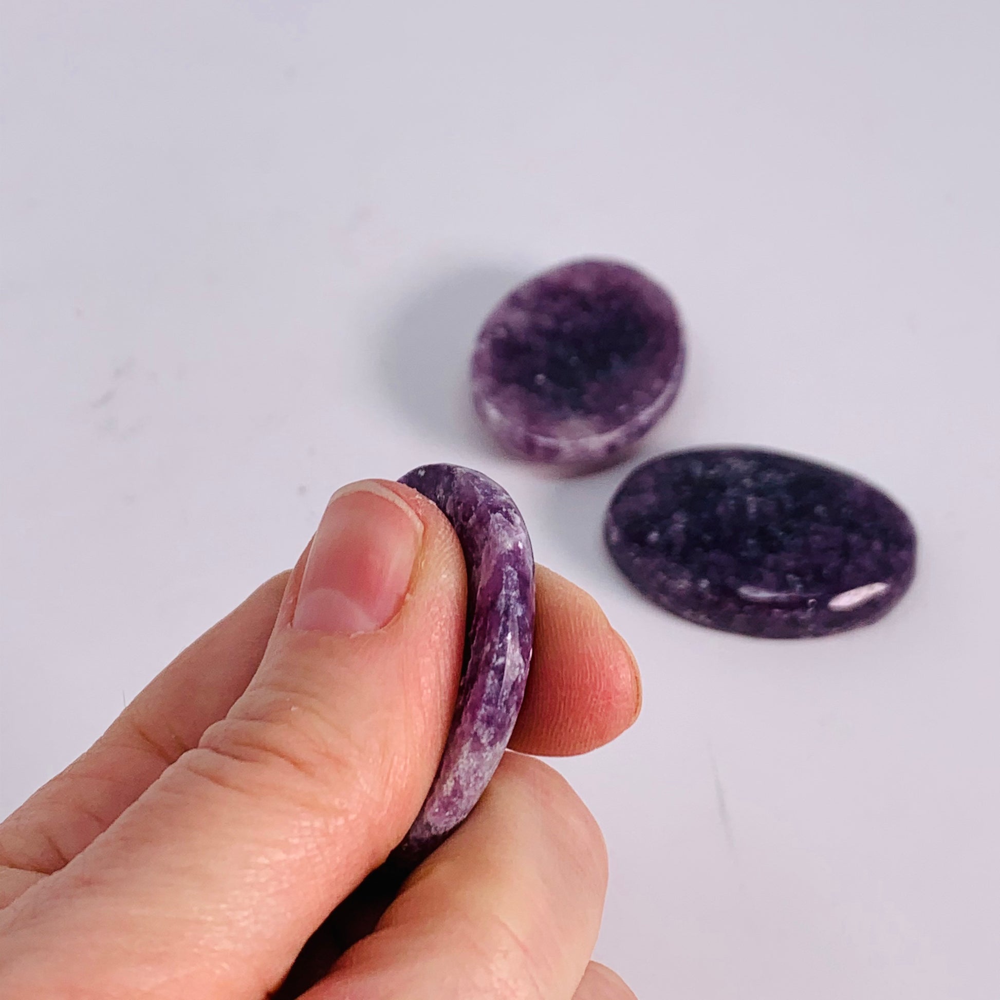 Lepidolite Worry Stone