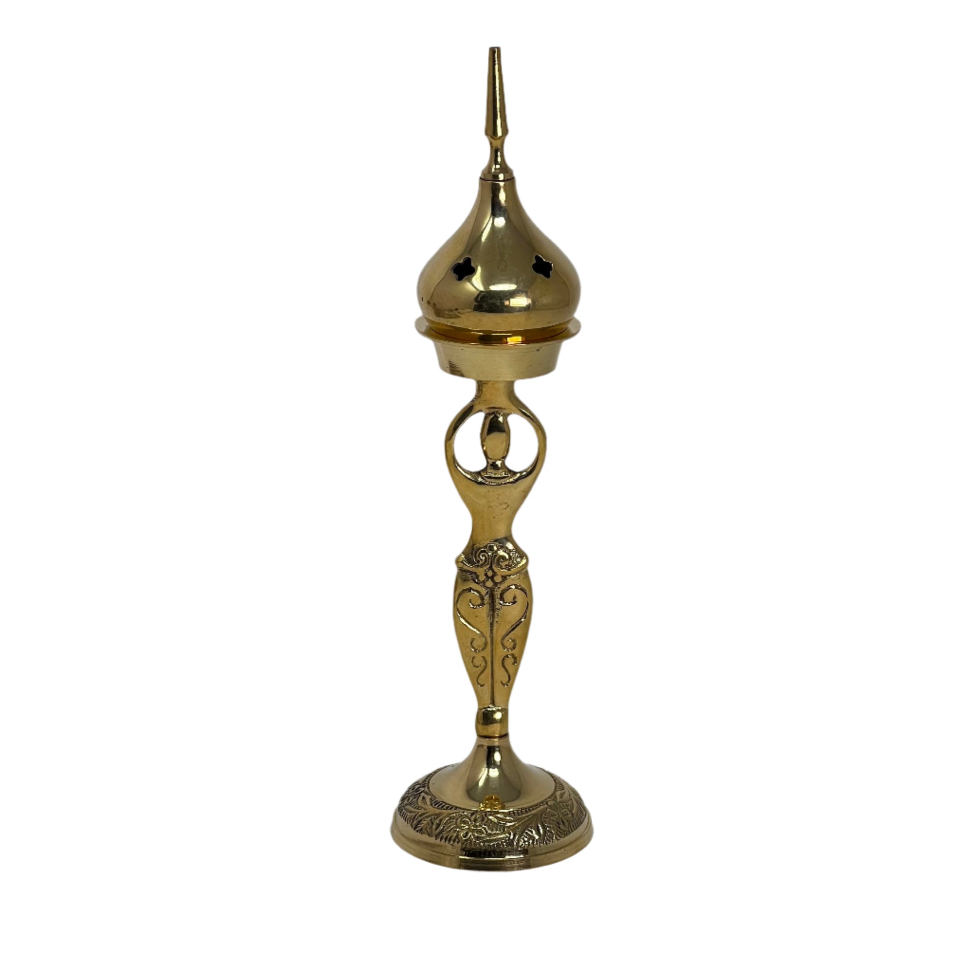 Goddess Incense Burner (Brass)