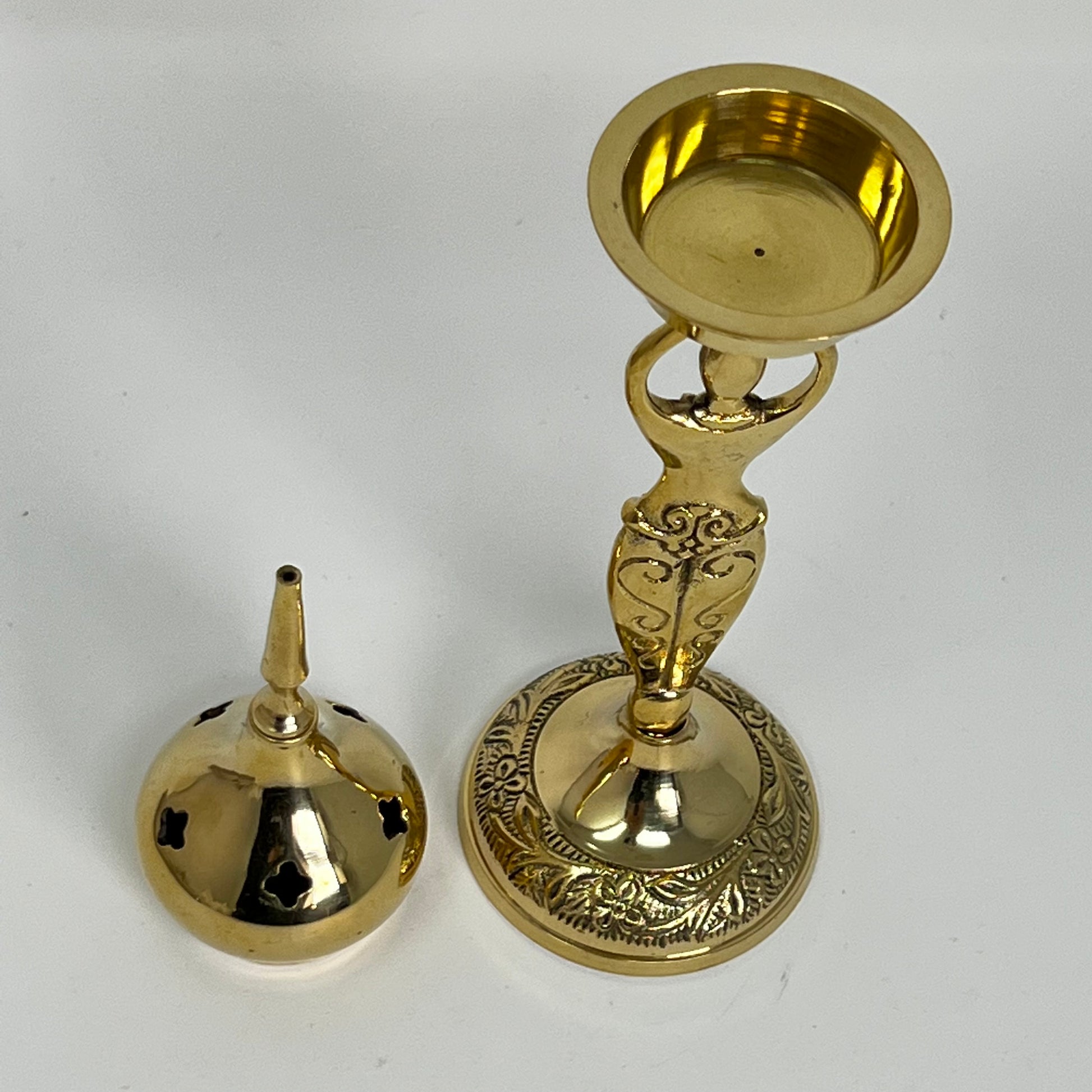 Goddess Incense Burner (Brass)