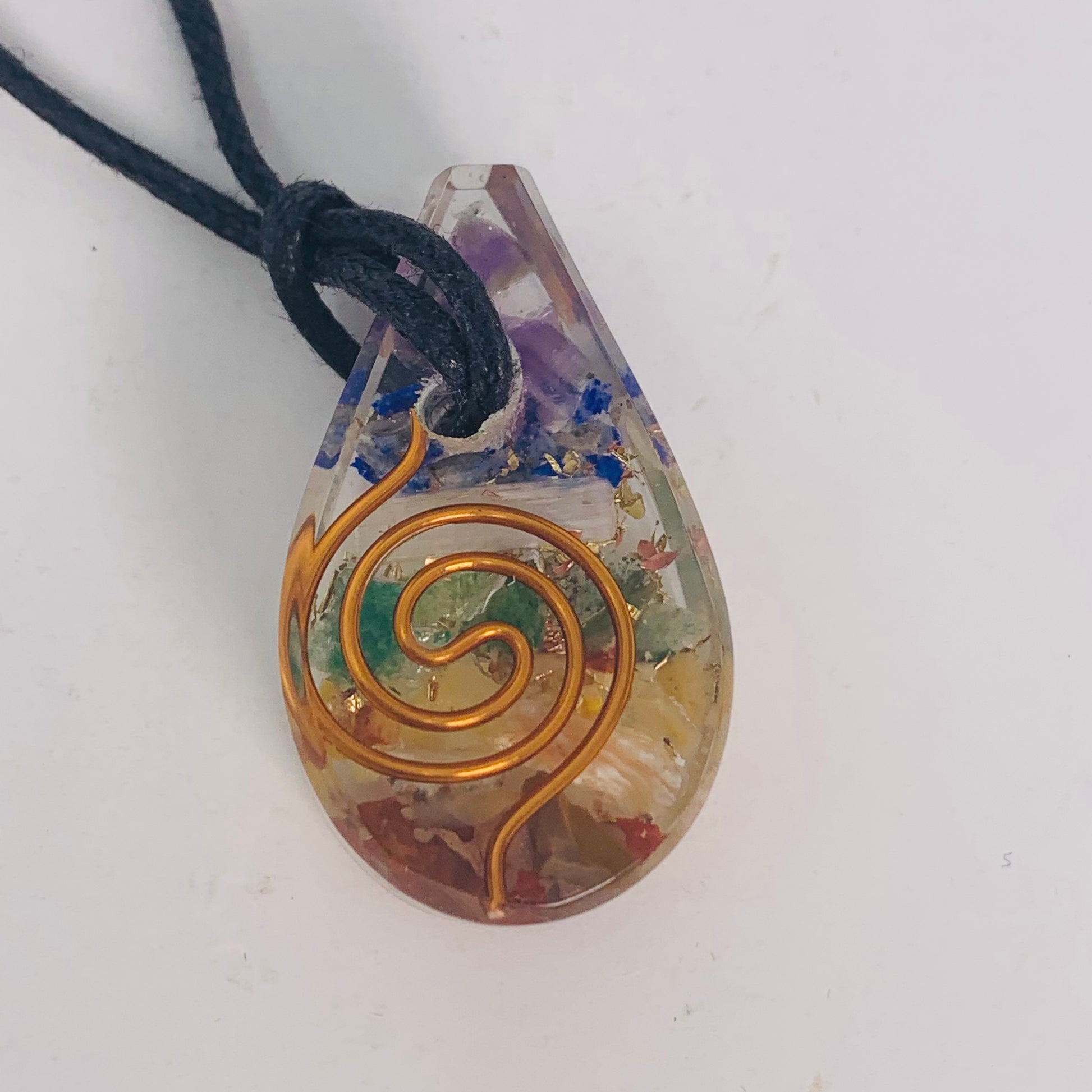 Pendant - Orgone Chakra Teardrop