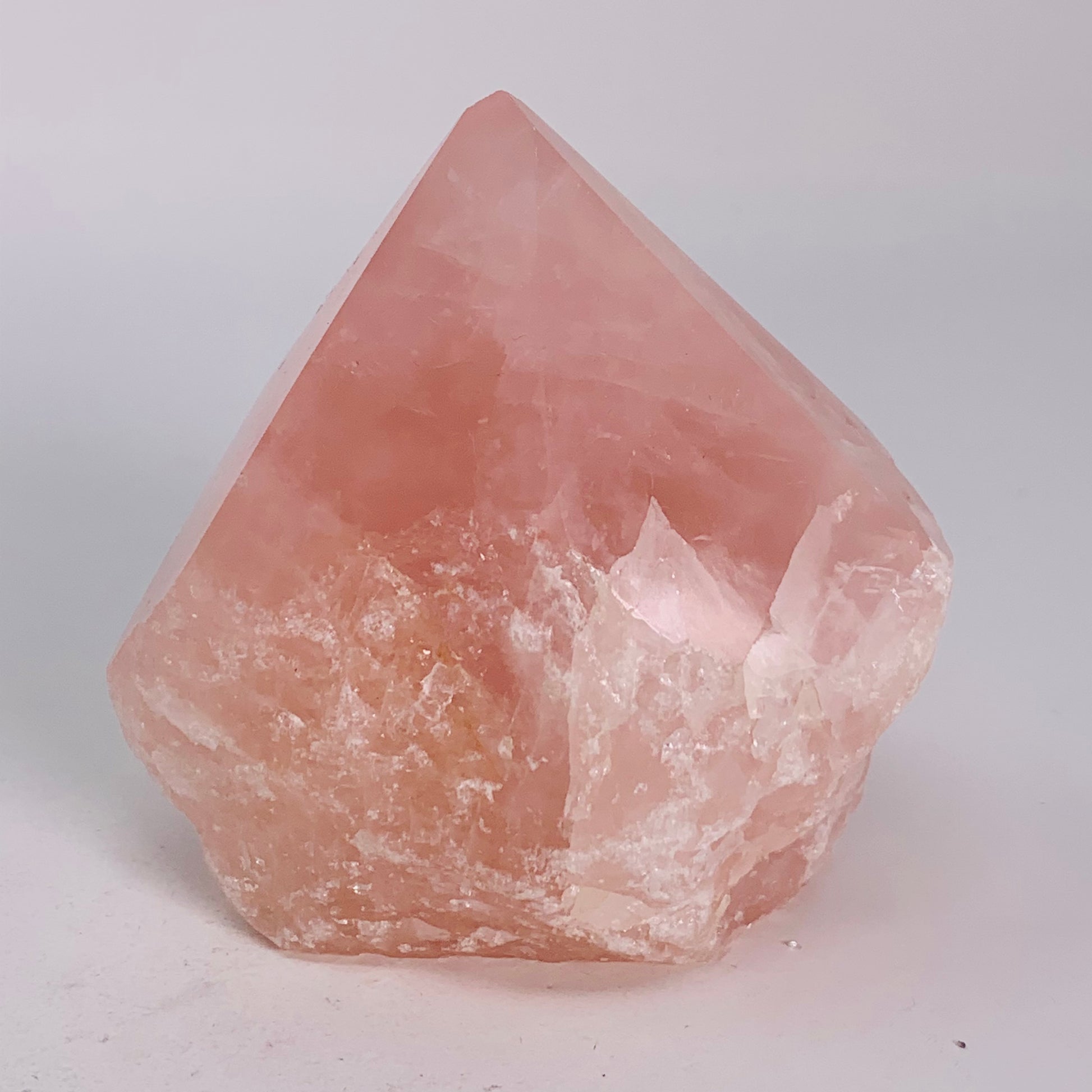 Rose Quartz Rough Base/Polished Point