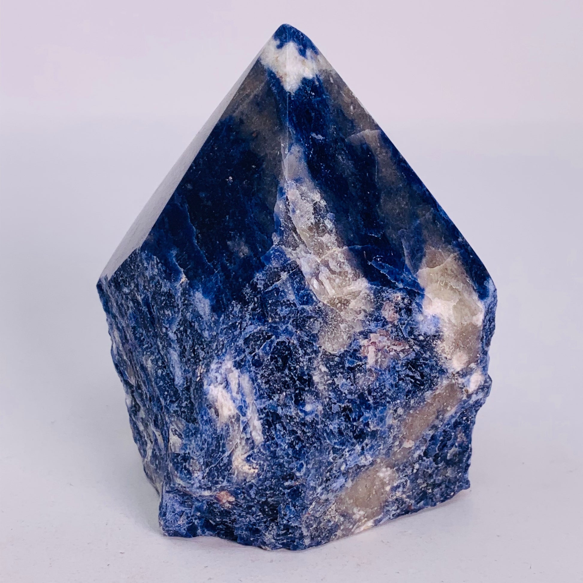 Sodalite Rough Base/Polished Point