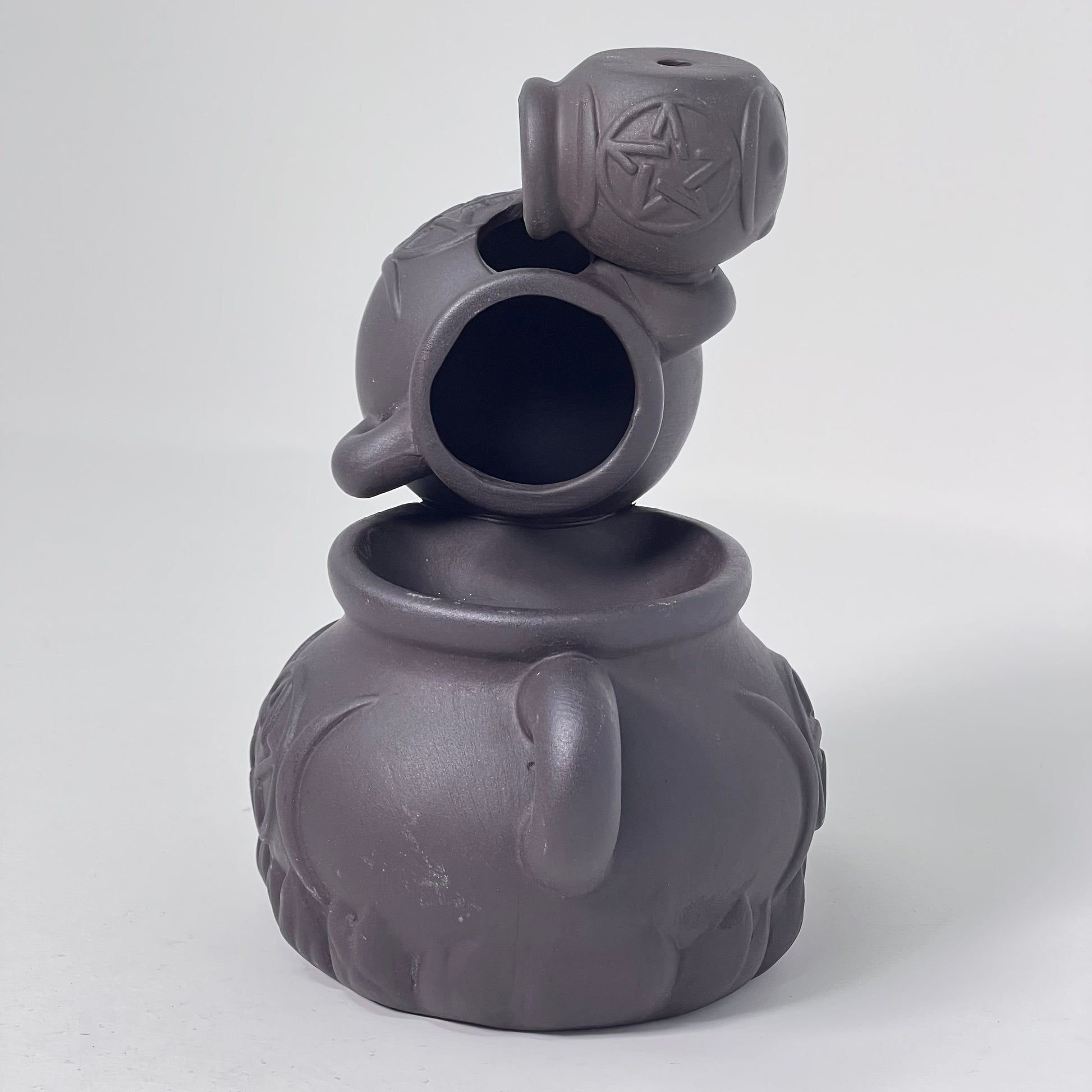 Incense Holder - Backflow Burner - Triple Cauldron
