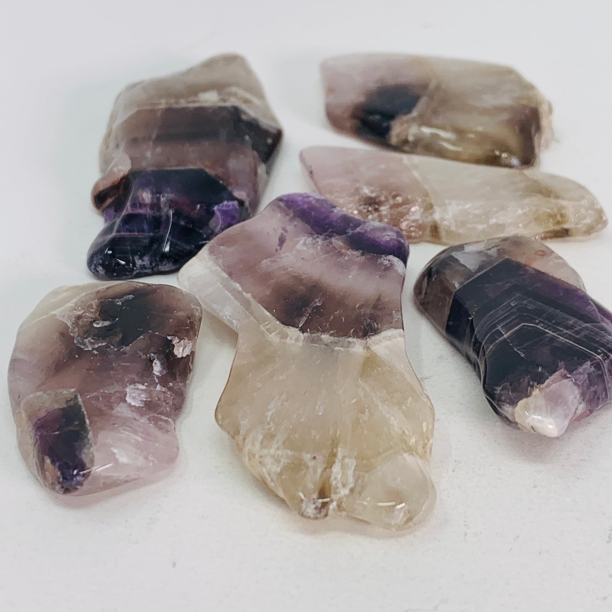 Amethyst (Chevron) - Tumbled Slice