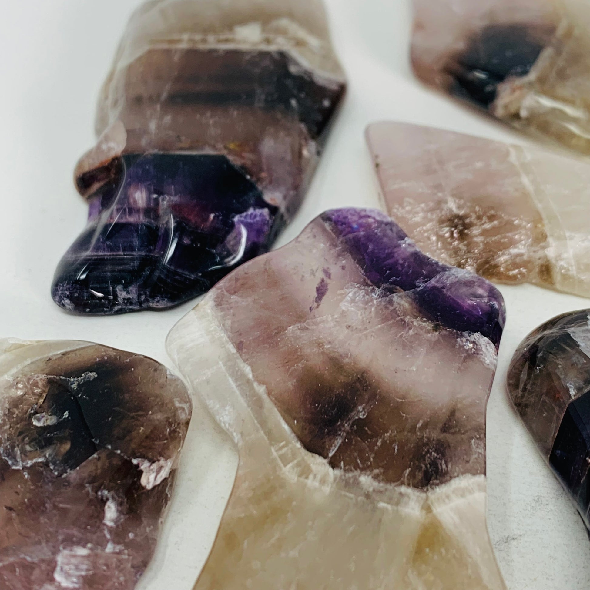 Amethyst (Chevron) - Tumbled Slice