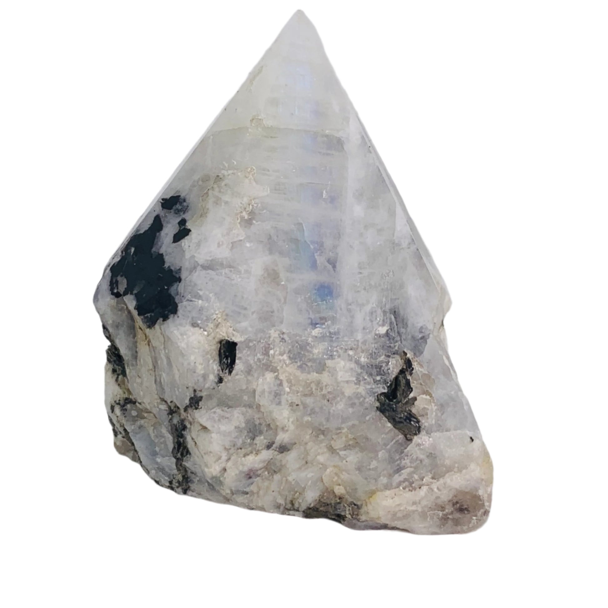 Rainbow Moonstone Rough Base/Polished Point - $90