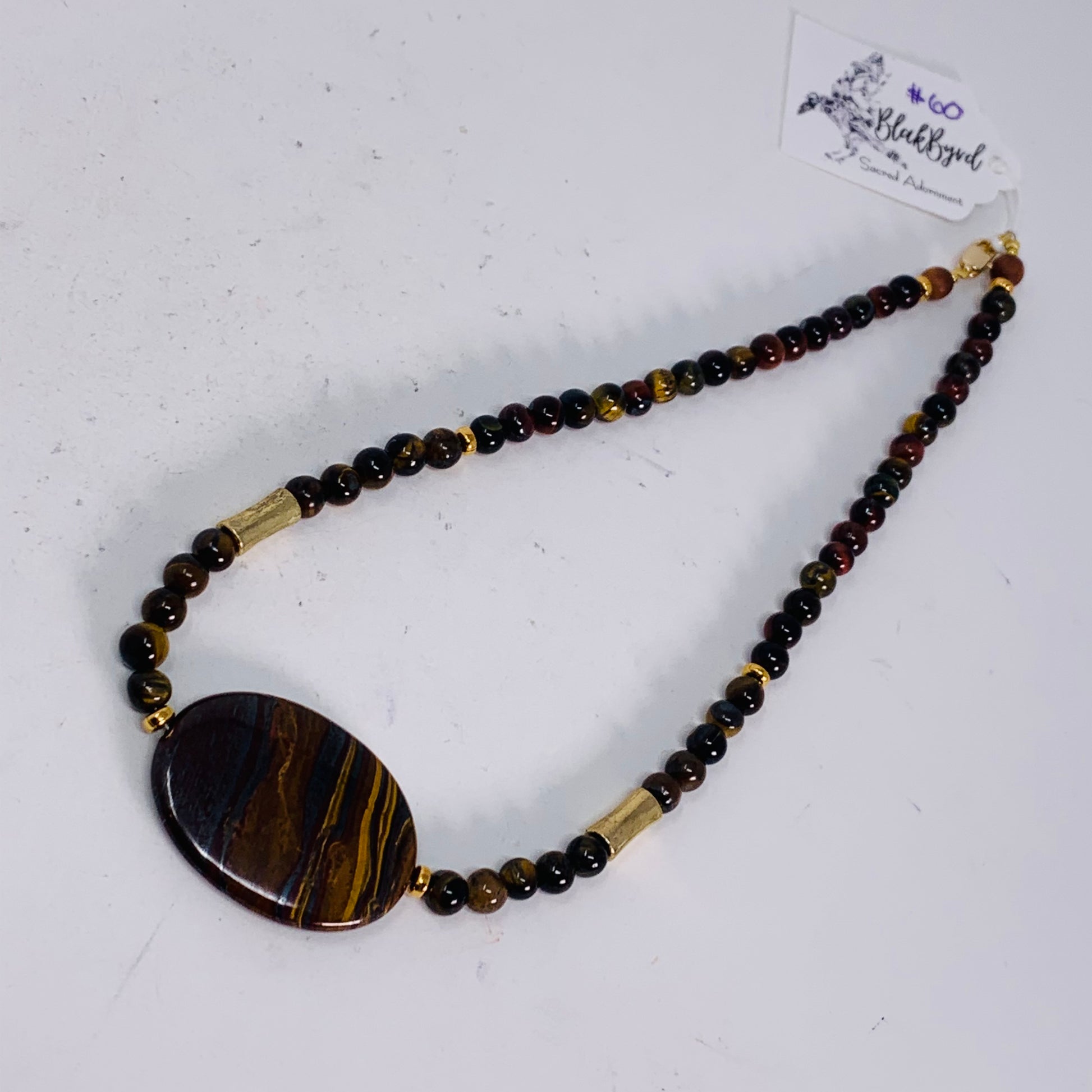 Tigers Eye Amulet Necklace by BlakByrd