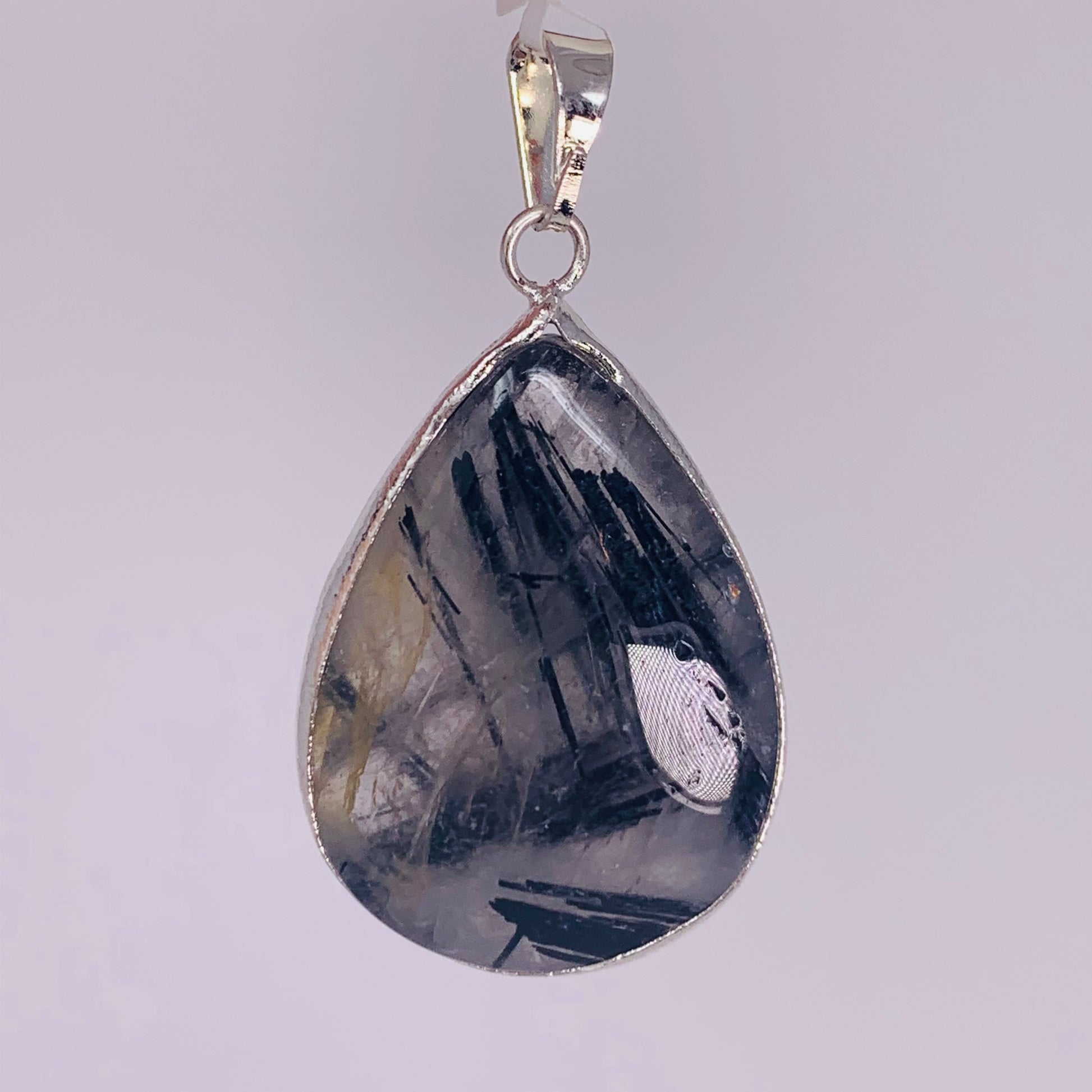 Pendant (Teardrop) - Tourmalinated Quartz