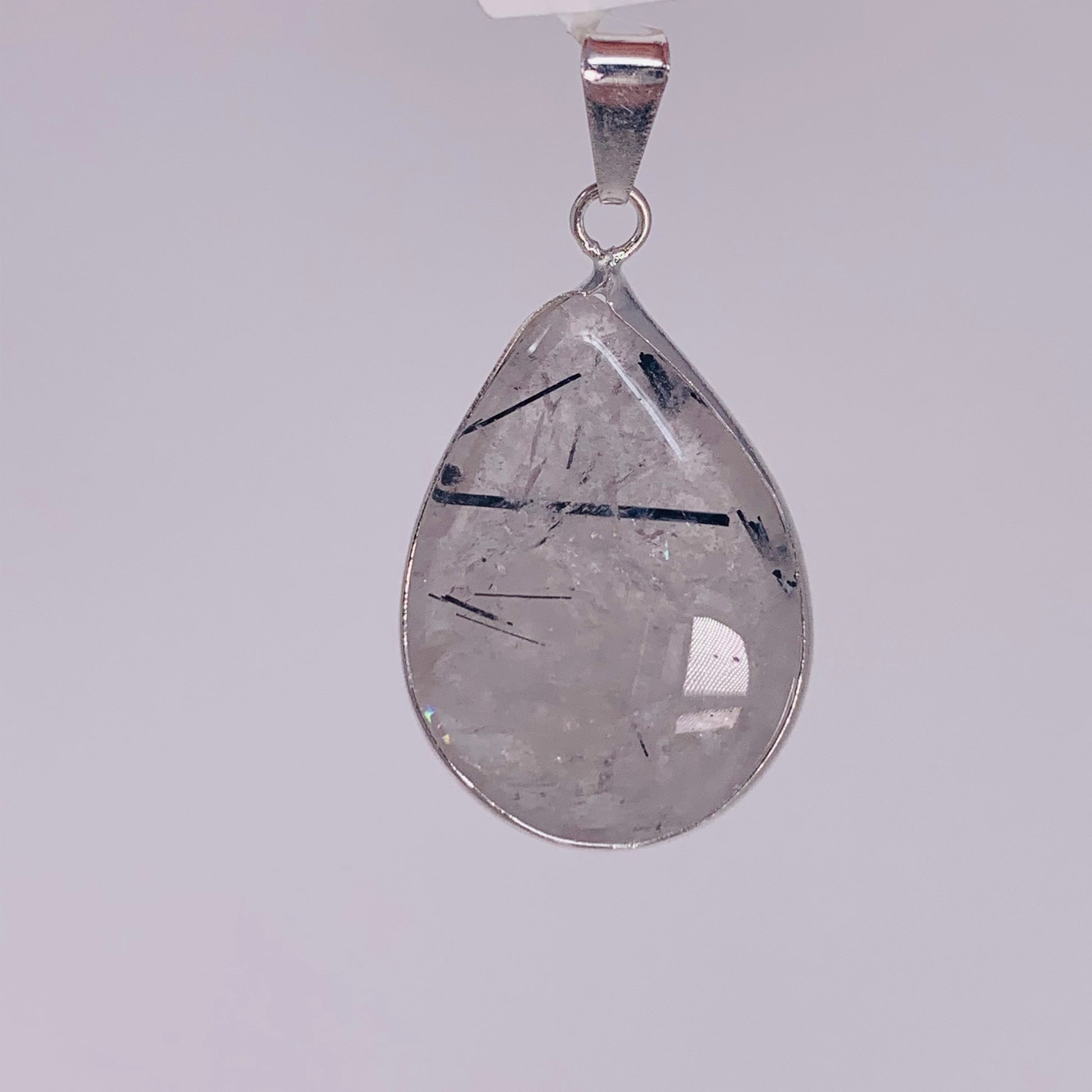 Pendant (Teardrop) - Tourmalinated Quartz