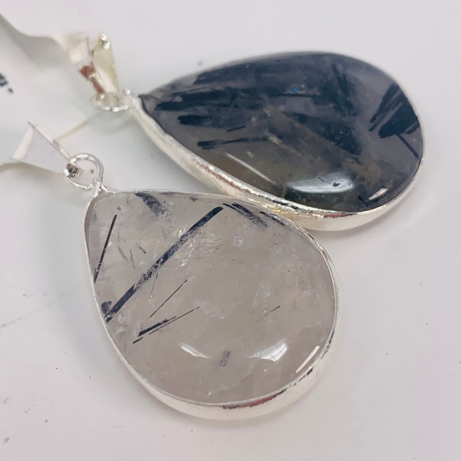 Pendant (Teardrop) - Tourmalinated Quartz