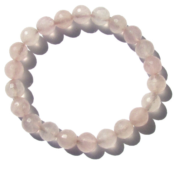 Bracelet (Faceted) - Rose Quartz 8mm