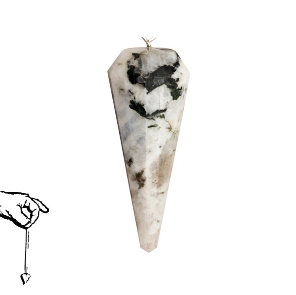 Pendulum - Rainbow (Blue) Moonstone
