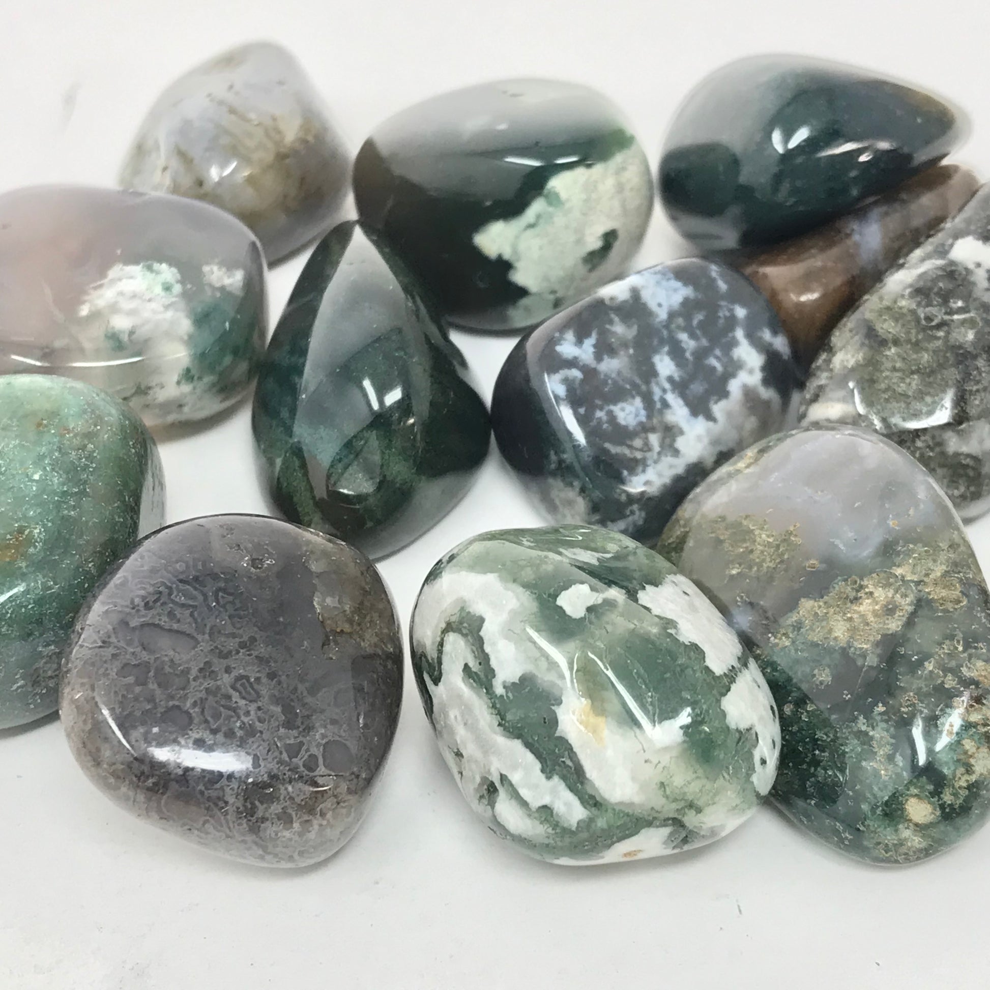 Moss Agate - Tumbled (Medium $2)