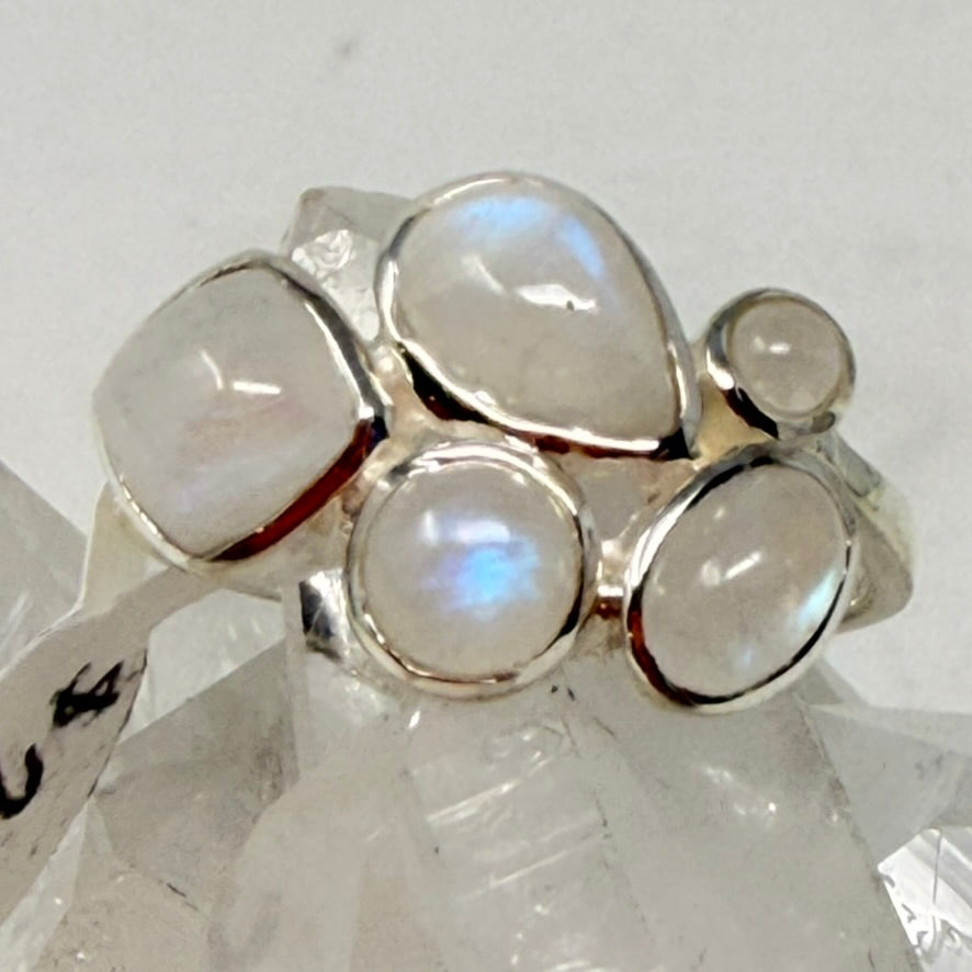 Ring - Rainbow Moonstone - Size 7