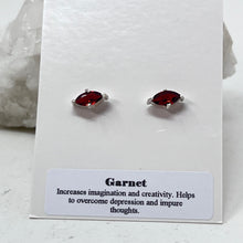 Load image into Gallery viewer, Earrings - Garnet (Eye)
