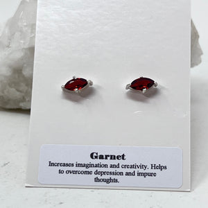 Earrings - Garnet (Eye)