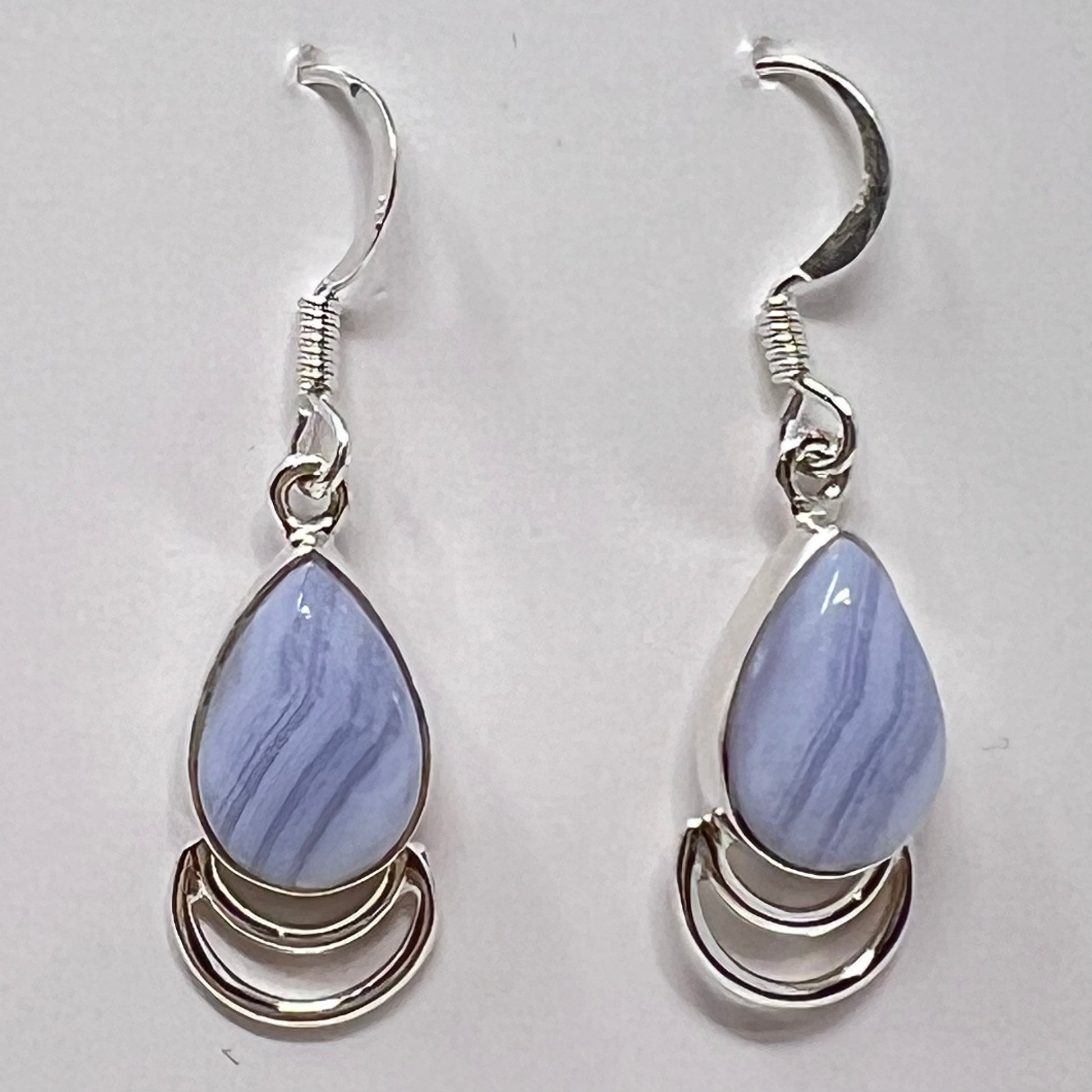Earrings - Blue Lace Agate