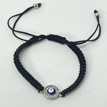 Load image into Gallery viewer, Bracelet (Adjustable) Braided Evil Eye
